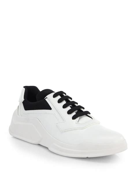 white prada sneakers men's|Prada sneakers no closet.